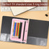 YoeeJob 1 Pack Pencil Pouch for 3 Ring Binder, Expandable Zipper Binder Pouches with Large Capacity Clear Window, Pink