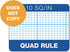TOPS Cross-Section Pads, 8-1/2" x 11", Glue Top, Graph Rule, 50 Sheets (35101)
