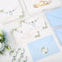50 Pack Whaline Baby Shower Thank You Cards Boxed Blue Cloth Note Card with Envelopes Stickers Greeting Blank Cards