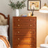 RZDEAL 4Pcs Solid Brass Round Dresser Drawer Knobs and Pulls, Simple Decorative Kitchen Cabinet Door Handles