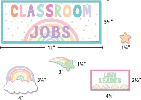 Teacher Created Resources Pastel Pop Mini Bulletin Board for Classroom Jobs