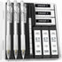 Four Candies Cute Mechanical Pencil Set with Case - 3PCS 0.7mm Pencils with 180PCS HB Lead Refills, White Clear