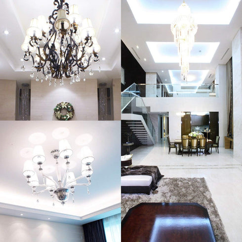 10W BA15D Bulb 6 Pack Dimmable Bulb 80W Bulbs T3 T4 Bulbs 6000K 1000LM Bulb Lxcom Lighting LED Corn Double Contact