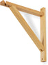 Set 2 Rustic State Palma Wall Mount Wood Triangle Sconce Bracket for Plug in Hanging Pendant Light Lamp Cord Kit