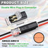 eatingre 20Pcs 2 Double Wire Plug in Connector, LED Light Strip Low Voltage Connectors Pin with Locking Buckle - Quick