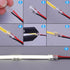 2 Pin 5mm COB LED Strip Connectors Transparent Solderless, 8 Pcs Strip to Strip, 22 Pcs Strip to Wire, 11 Pcs 22AWG 15cm/5.9in Long Extension Wires for 5mm COB LED Strip Lights by TOPAI
