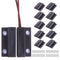 MC-38 Wired NC Door Sensor Alarm Magnetic Reed Switch Brown Surface Mount 10 Pair