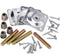 4PCS Leg Mounting Plates with Screws for Sofa, Couches, Tables, Furniture Legs Brackets Hardware Attachment