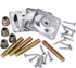 4PCS Leg Mounting Plates with Screws for Sofa, Couches, Tables, Furniture Legs Brackets Hardware Attachment