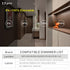 3 Inch 5CCT 2700K-6000K Dimmable, 10W, 1 Pack LTpro Recessed Lighting Gimbal LED, Waterproof Shower Light, Adjustable