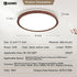 AOMEI 36W 3000-6000K (1, 12 inch) Black Walnut Style Flush Mount Ceiling Light Full Spectrum Eye-Care LED, Sealed ABS