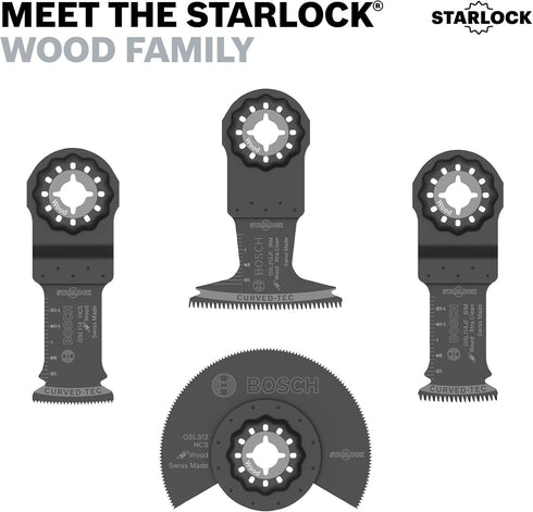 BOSCH OSL114JF 1-Piece Starlock Oscillating Multi Tool Blade - 1-1/4 In. for Hardwood Cutting