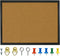 OWLKELA 14.6 x 11 Inch Cork Board - Wall-Mounted Message Notice Pin Board for Office & Home