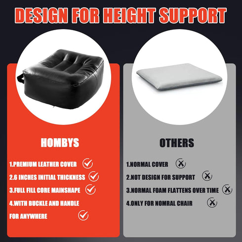 Office,6 HOMBYS Extra Thick Chair Cushions for in Breathable Adult Booster Seat for Car,Waterproof Car Seat Cushion
