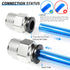 TAILONZ PNEUMATIC Male Straight Push to Connect Fittings - 3/8 Inch Tube OD x 3/8 Inch NPT Thread, Pack of 10