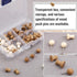 Push Pins, Decorative Thumb Tacks for Cork Board, Wooden Thumb Tacks for Wall Hangings, with Storage Box (Coffee, White)