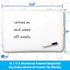 Flipside 2-Sided Magnetic Dry Erase Board, 12 x 17-1/2 Inches, with Marker, White