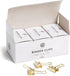 U Brands Small Binder Clips, Metallic Gold, Office Organization Supplies, 19mm, 72 Count by U Brands