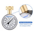 MEASUREMAN 0-200 PSI Water Pressure Gauge, 2-1/2'' Dial, Durable Hose Bib Pressure Tester for Home