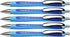 Schneider Slider Rave XB Ballpoint Pens, Refillable + Retractable, Light Blue Barrel, Box of 5