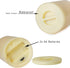 iZAN 1PCS Battery Operated Flameless LED Candle with Timer, Waterproof Flickering Decorative Light