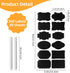 Homrelaxy 360Pcs 2.1x1.4 Inch 2 12 Chalkboard Labels Reusable Blackboard Stickers with White Erasable Chalk Markers
