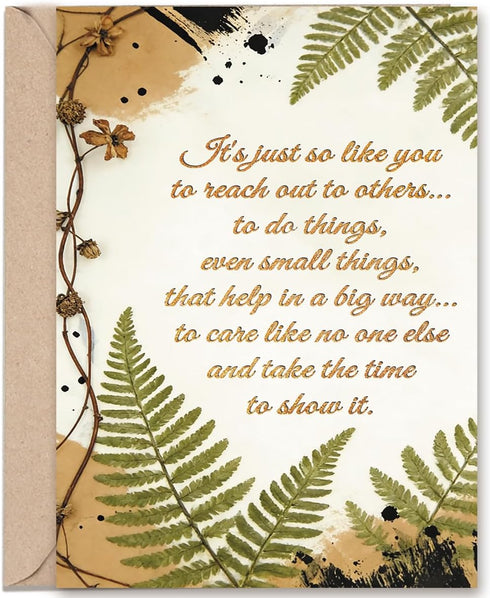OJsensai Thank You Card, Appreciation Card for Friend Family Coworker Teacher Boss,