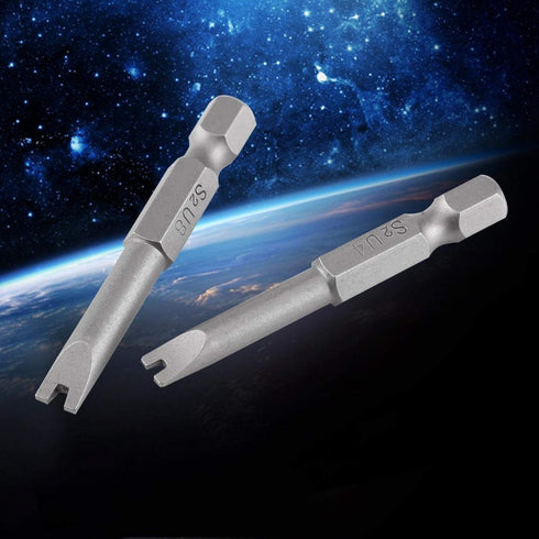 U Shaped Screwdriver Bit Set, 5 Pcs S2 Alloy Steel 50mm Length 1/4" Hex Shank U shaped Magnatic Screwdriver Bits Set U Shaped Magnetic Power Tools