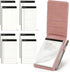 WEMATE 10 Pieces Small Notepad Holder Set, Pocket Notebook with 8 Memo Book Refills and Metal Pen, 3 x 5 Inch, Rose Gold