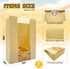 Packaging 50Pcs 13.7x8.2x3.5in Paper Bread Bags for Homemade with Window&Sticker Ideal for Sourdough Bread, Bread Loaf