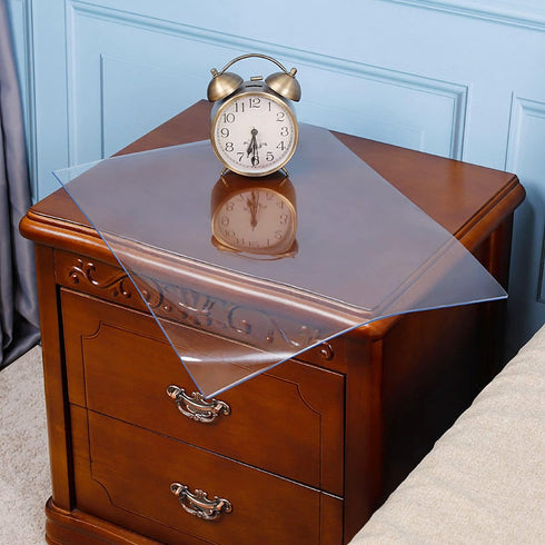 Clear Plastic Protector, Night Stand Covers, End Side Table Pad, Coffee Table