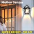 9 Inch 3 -2 Pack DERAYSION Solar Porch Lights Outdoor, Solar Wall Lanterns with Motion Sensor, Mode Adjustable