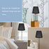 5.70X5.70X5.11 Inch Holibanna Clip-on Cloth Lampshade Cover for Chandelier Table and Floor Lamps Soft Diffuse Lighting