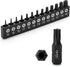 Bates Tamper Proof Torx Bit Set, 13 Pieces Set, T4-T40, Security Torx Bit Set, Star Bits Set, Screwdriver Bit Sets
