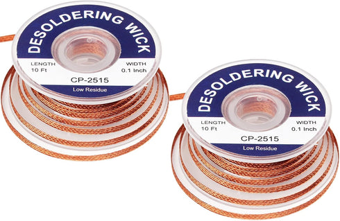 Solder Wicks, No-Clean 10ft Length Desoldering Braided Wicks, Solder Removal Tool for Electrical Components