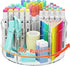 ITAYVAN Desk Pen Holder, 360 Degree Acrylic Rotating Pencil Organizer for Kid Crayon