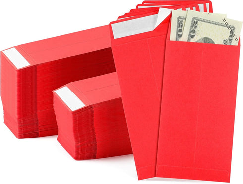 Fulmoon 500 Pcs Christmas Money Envelopes 110 Gsm, 3.5 x 6.5 Inch Gummed Flap for Money Saving Challenge