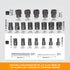 YOYUTOX 22 Set, 1/2" 3/8" Frozen Piece Bolt Nut Extractor & Drive Impact Lug Nut Removal Tool & Wheel Lock Removal Kit