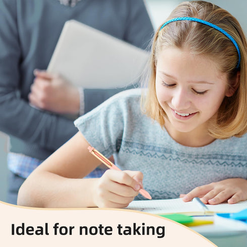 NUSIGN Gel Pens, 5 Pcs 0.5mm Fine Point Retractable Black Ink, Quick Dry, Smooth Writing for Note Taking