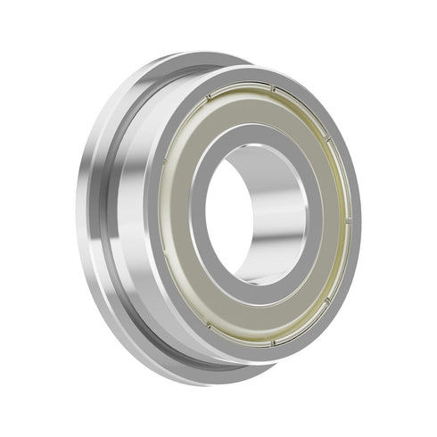 F693ZZ 10PCS Flange Ball Bearing, 3×8×4mm Double Metal Shielded for Industrial Machine, Power Tools