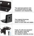 4 Pack 8" Wood,200mm L Bracket, Heavy Duty Corner Brace, Metal Shelf Bracket Angle Bracket for Shelves, Black Metal