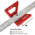 TOOLCOOL Circle Center Finder Tool, Woodworking Centering Tool with 45 Degree Angle Maker and Draw Scribe Line Ruler