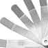 Create idea Stainless Steel Feeler with 26 Blades Dual Sided Gage Laser Reading Combination Feeler Offset Gauge Metric