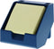Bostitch Office Sticky Note Holder and Business Card Stand, Includes Pen Holders, Blue