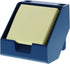 Bostitch Office Sticky Note Holder and Business Card Stand, Includes Pen Holders, Blue