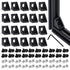 20 Set Black 2020 Series Aluminum Profile Connector Kit, 20pcs Corner Brackets with 40pcs Screws
