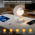 Lexvoltrix 3-Color Dimmable Table Lamp with USB Charging Port & AC Outlet, LED Desk Lamp, Eye-Caring Bedside Nightstand