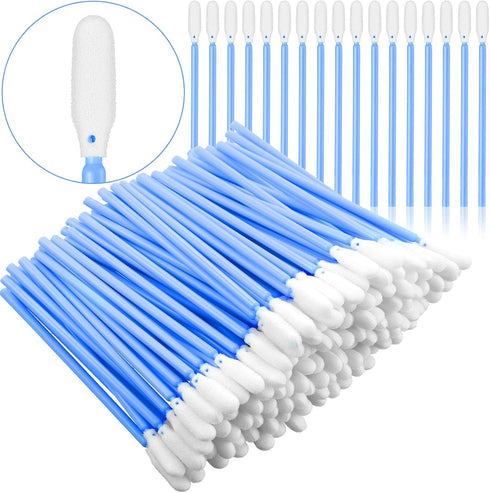 200 Pieces Foam Swab Cleaning Swab, Foam Tips Sponge Stick for Inkjet Printer Print Head and Optical Equipment