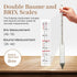 Maple Syrup Hydrometer, Baume and Brix Scale, Maple Syrup Density Kit Syrup Hydrometer for Measure Sugar and Moisture Content (Density) of Boiled Sap