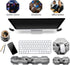 Ergonomic Mouse Pad with Wrist Support Gel and Keyboard Wrist Rest Set + Coaster, Cute Non-Slip Rubber Base Mousepad,